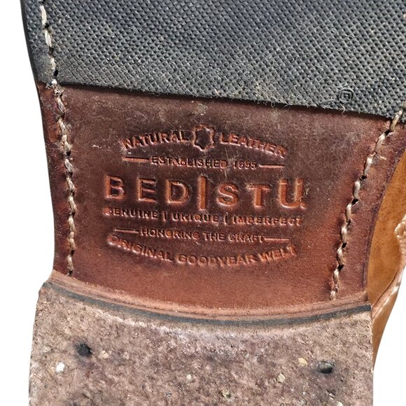 Bed Stu Della Boot Glastonbury Lace Up Knee High Leather Tan Rustic Size 7.5 - Picture 9 of 14